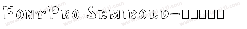 FontPro Semibold字体转换